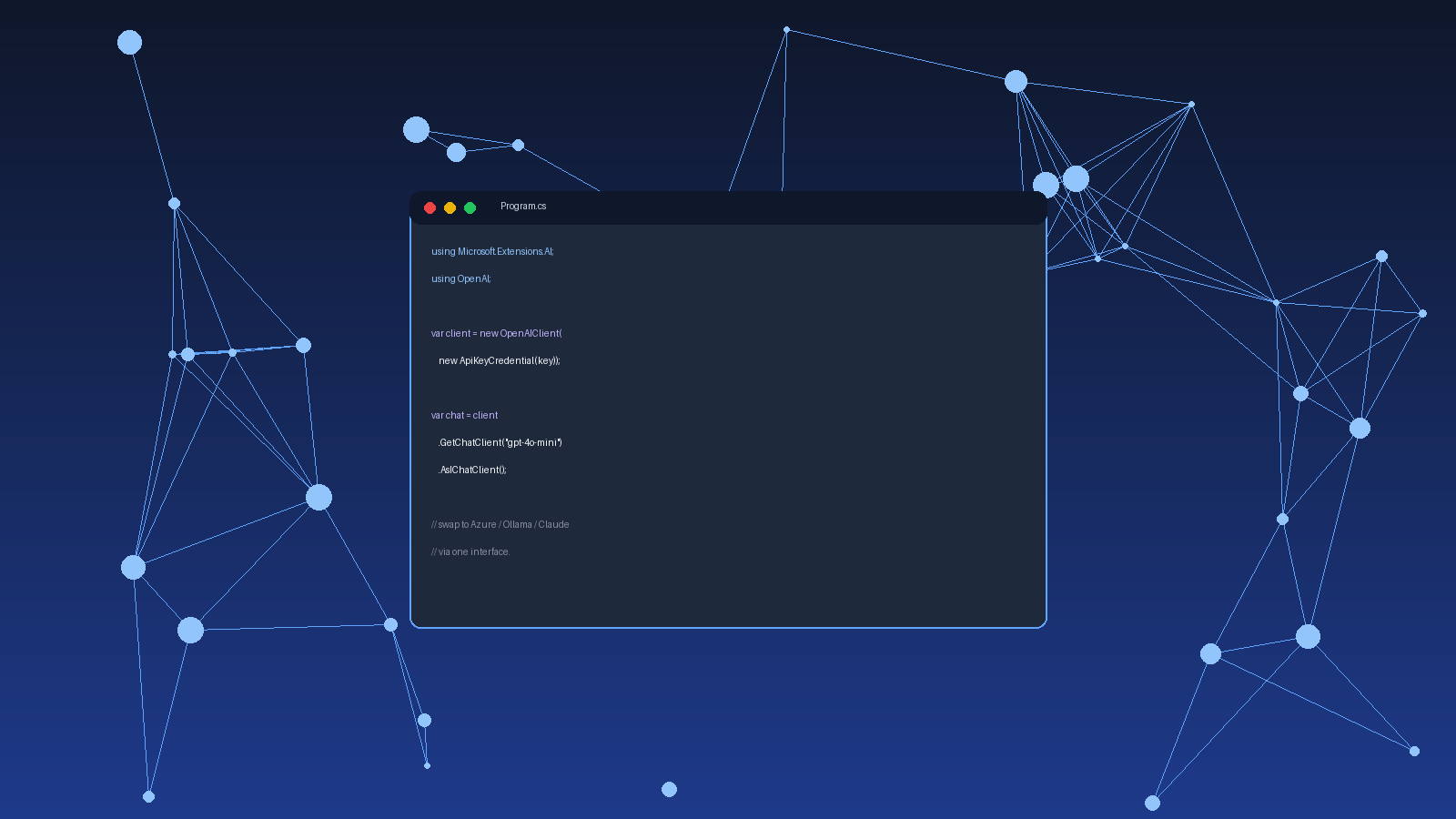 OpenAI SDK trong .NET: dùng sao cho khỏi xài đi xài lại mỗi lần đổi provider